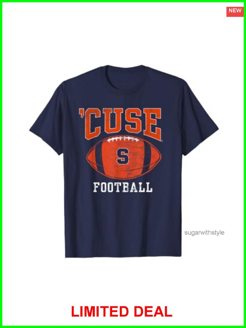 Syracuse University Orange Football T-Shirt NCAA College Tee